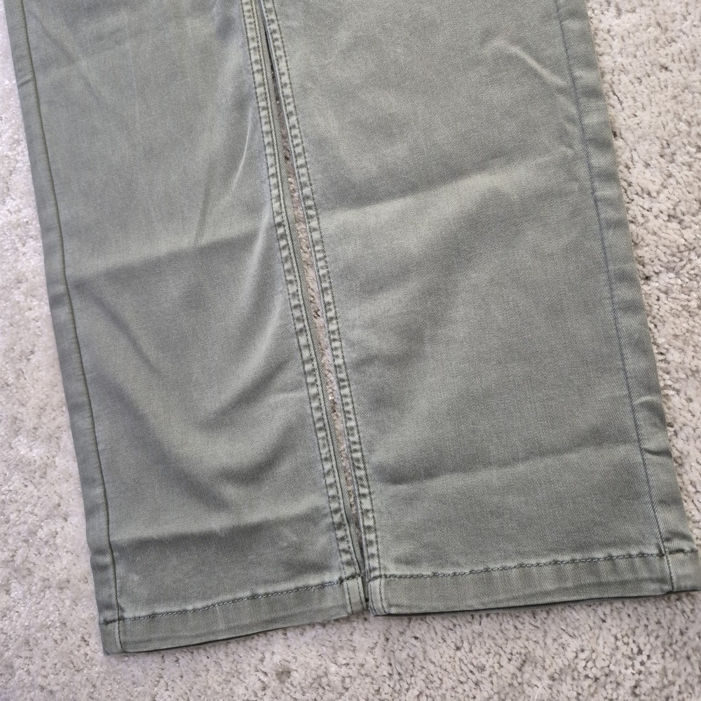 Mugsy Hydes Jeans Mens 36x36 Green Slim Straight Stretch Comfort Preppy Hipster - Picture 9 of 12